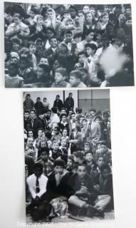 2 Black & White Photographs and Negatives from Audience at the Everly Brothers Concert Taken by A. Rickerby. Photograph measures approximately 4" x 6".