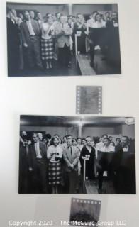 2 Black & White Photographs and Negatives from Backstage at the Everly Brothers Concert Taken by A. Rickerby. Photograph measures approximately 4" x 6".