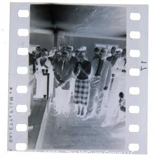 Black & White Photograph and Negative from Backstage at the Everly Brothers Concert Taken by A. Rickerby. Photograph measures approximately 4" x 6".