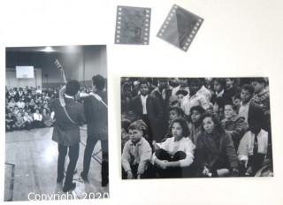 2 Black & White Photographs and Negatives from the Everly Brothers Concert Taken by A. Rickerby. Photograph measures approximately 4" x 6".