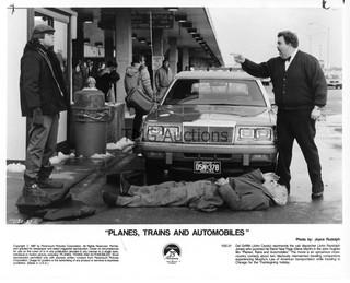 Photo: Print: Press Release: Vintage Movie: Steve Martin - Planes Trains & Automobiles