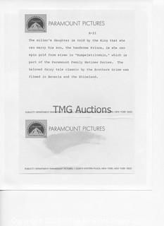 Photo: Print: Press Release: Vintage Movie: Mixed Lot #1