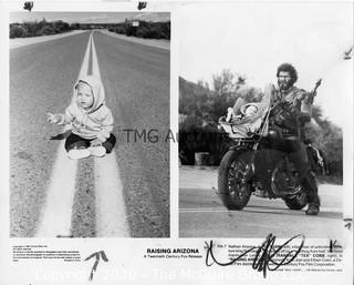 Photo: Print: Press Release: Vintage Movie: Raising Arizona - baby on road