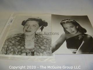 Photo: Print: Press Release: Vintage Movie Star: two classy ladies