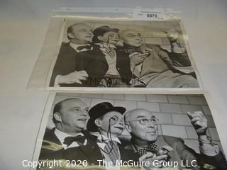 Photo: Print: Press Release: Vintage Movie Star: Edgar Bergan & Charlie McCarthy (x2)