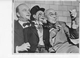 Photo: Print: Press Release: Vintage Movie Star: Edgar Bergan & Charlie McCarthy (x2)