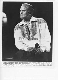 Photo: Print: Press Release: Vintage Movie Star: Harry Belafonte lot