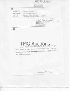 Photo: Print: Press Release: Vintage TV Show: Goodtime Girls Lot