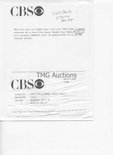 Photo: Print: Press Release: Vintage TV Show: "Flo" lot