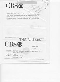 Photo: Print: Press Release: Vintage TV Show: "Flo" lot