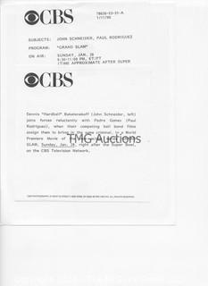 Photo: Print: Press Release: Vintage TV Show: Grand Slam lot