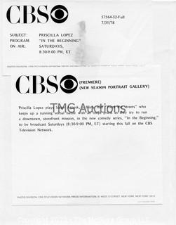 Photo: Print: Press Release: Vintage TV Show:  In The Beginning