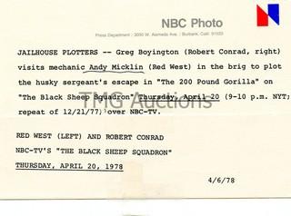 Photo: Print: Press Release: Vintage TV Show:  Black Sheep and Monkey Island