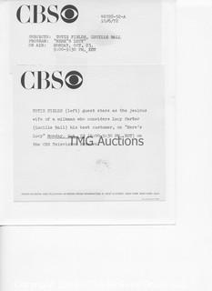 Photo: Print: Press Release: Vintage TV Show: Lucille Ball #1