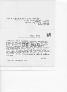 Photo: Print: Press Release: Vintage TV News Show: "Weekend" grouping