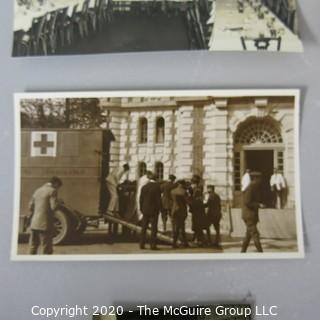 Six Vintage WW II Black & White Photo Album Pictures of Military Life.