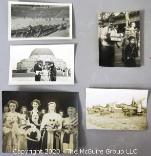 Group of Black & White Photos including Berkeley University, Ft McHenry and Fair.