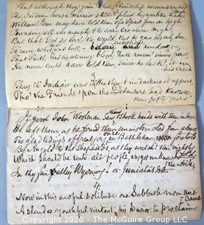 Two Antique Hand Bound Personal Letters.