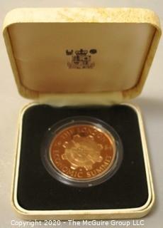 Boxed Royal Mint London Economic Summit 1984 Lancaster House Medallion