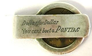 Pontiac Car Dealership Money Clip