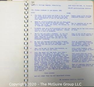 Three Vintage Booklets.  Includes 1956 Television Script and Programing Notes for WBZ-TV CBS Boston and Two Brochures from the 1956 All American Package Competition.