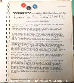 Three Vintage Booklets.  Includes 1956 Television Script and Programing Notes for WBZ-TV CBS Boston and Two Brochures from the 1956 All American Package Competition.