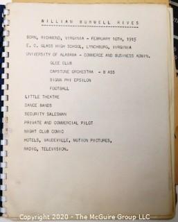 Three Vintage Booklets.  Includes 1956 Television Script and Programing Notes for WBZ-TV CBS Boston and Two Brochures from the 1956 All American Package Competition.