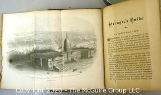 Antique 1870 Morrison's Strangers' Guide for Washington DC, Travel Guide Full of Wood and Steel Engravings. 