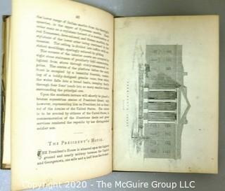 Antique 1870 Morrison's Strangers' Guide for Washington DC, Travel Guide Full of Wood and Steel Engravings. 