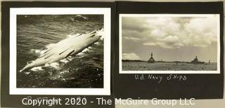 Collection of Black & White Photos of the Sinking of the USS Salt Lake City on May 25, 1948.