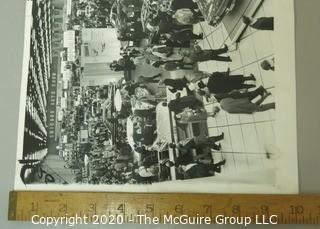 Set of Three Large Format Unframed Black & White Photographs from the Chicago Auto Show; by Joe Kordick, 1964. Measures approximately 14" x 9".
