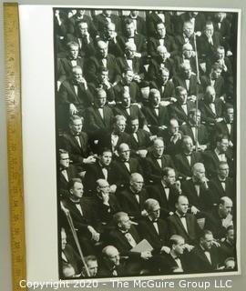 Large Format Black & White Photo of Nobel Ceremony; Rickerby.  Measures approximately 16" x 20".