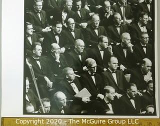 Large Format Black & White Photo of Nobel Ceremony; Rickerby.  Measures approximately 16" x 20".