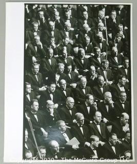 Large Format Black & White Photo of Nobel Ceremony; Rickerby.  Measures approximately 16" x 20".