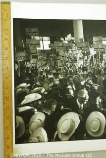 Large Format Unframed Black & White Photographs from 1964 Convention by Art Rickerby. Measures approximately 16" x 20".