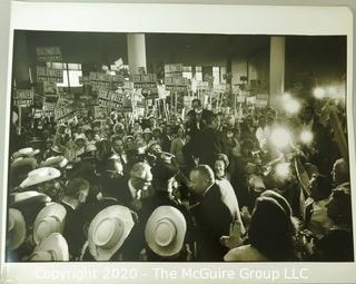 Large Format Unframed Black & White Photographs from 1964 Convention by Art Rickerby. Measures approximately 16" x 20".