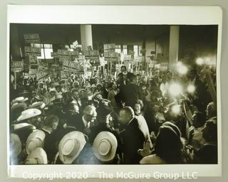 Large Format Unframed Black & White Photographs from 1964 Convention by Art Rickerby. Measures approximately 16" x 20".