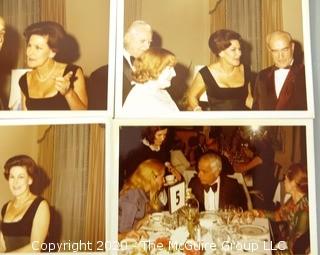 Group of Seven Color Photographs from Celebrity Party in 1975.  Measure approximately 5" x 3 1/2".