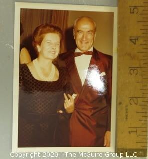 Group of Seven Color Photographs from Celebrity Party in 1975.  Measure approximately 5" x 3 1/2".