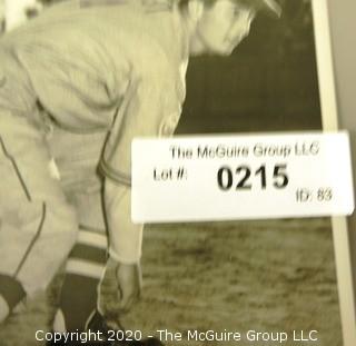 1945 Black & White Photo - Brooklyn Dodgers Signed High Schooler Erwin Palica, 16; Youngest Player in the National Leaque. Measures approximately 8" x 6".