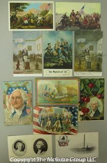 Group of Antique George Washington Political Themed Postcards.