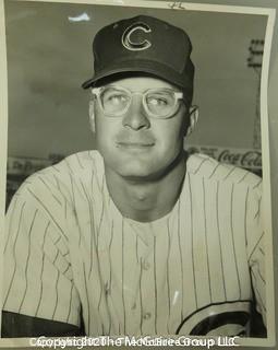 1959 Black & White Photo of Bob Will, Chicago Cubs.