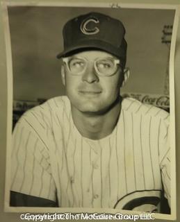 1959 Black & White Photo of Bob Will, Chicago Cubs.