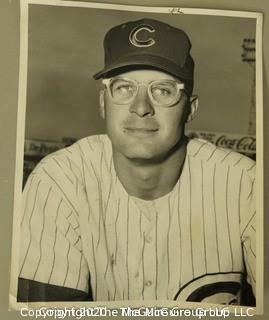 1959 Black & White Photo of Bob Will, Chicago Cubs.