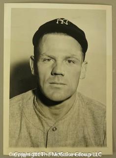 1936 Black & White Associated Press Photo of Robert Abial "Red" Rolfe of The New York Yankees. Measures approximately 7" x 5".