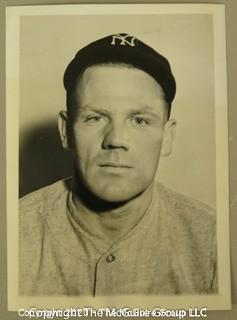 1936 Black & White Associated Press Photo of Robert Abial "Red" Rolfe of The New York Yankees. Measures approximately 7" x 5".