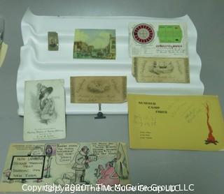 Collection of Ephemera; including original cartoon 