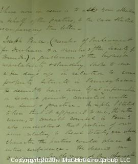 Collection of paper including 1838 letter to "Office of U.S. Legation", signed Richard Vaud; 1814 letter from privateer papers, WAR of 1812; 1943 letter rife with anti-semitism and lastly; letter on "Milk Driver Wagon's Union" stationary. 