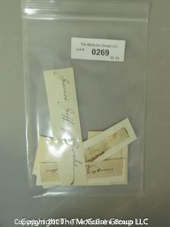 Collection of 19th c autographs