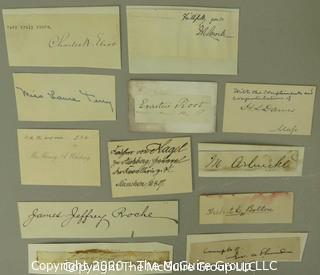 Collection of 19th c autographs